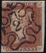 001S 1841 1d PL 34 (HG) BS 23b red-brown (GDd)