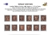 001S 1841 1d red-brown London Maltese Crosses with numbers 1-12