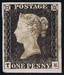 1840 1d PL1a  (TE) AS 3 grey-black (very worn)