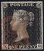1840 1d PL9 (KG) AS 56°hi black (VGNE(2),SE(1),HGVal,SW,SE) ...