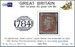1841 1d PL124 (ML) BS 91°xb red-brown (784 blue) A79