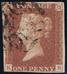 1841 1d PL 24 (KB) BS 13°k red-brown (NEBk,MSW,Ivory head)