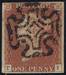 1841 1d PL32 (TI) BS21(1) red-brown (NSWDd,Catterick) AM183 ....