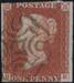 1841 1d PL34 (BB) BS 23°g,k,tk(2) red-brown (blue p) (HGSE,MCED