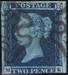 1841 2d PL3 (ME) ES 12°d°ub deep full blue (Ivory head, black M