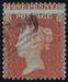 1855 1d PL203 (GD) C 2(1) red-brown (blued paper)