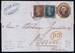 1854 6d H3 purple-1855 1d (TG) C3 red-brown-1855 2d (QI) F6 blue