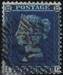 1857 2d PL6 (IG) F7 deep blue (Ivory head)