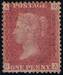 1864 1d PL120 (RA) G 1(1) rose-red UN