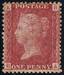 1864 1d PL130 (BA) G 1(1) rose-red