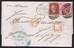 1864 1d PL141 (FF) G1 rose-red, 1868 3d PL5 (CJ) J30 deep rose D