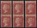 1864 1d PL74 (QA-RC) G 1 (1) rose-red B6 UN