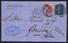 1869 2d PL13 (NL) G3 blue, 1870 3d PL6 (EL) J31 rose D