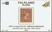 FALKLAND 1878-1879 SG1 1d claret (SH1) WX
