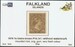 FALKLAND 1878-1879 SG4 1s bistre-brown (SH4) WX
