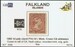 FALKLAND 1885-1891 SG7 1d pale claret (SH6b) WCCASL