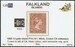 FALKLAND 1885-1891 SG7 1d pale claret (SH6b) WCCASL