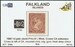 FALKLAND 1885-1891 SG7 pale claret (SH6b) WCCASL