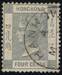 HONG KONG 1882 SG 34 4c slate-grey wmk.CA P14 (HANKOW Z452) ....
