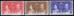001O SWAZILAND 1937 SG25-27 1d-3d UM