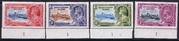 001O BRITISH SOLOMON ISLANDS 1935 SG53f.,54f.(varieties)55,56 UM
