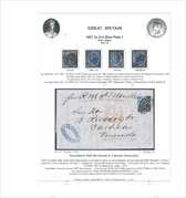 001S 1867 PL1 2S dull blue dopis Caracas a 4 známky PRODÁNO