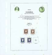 002S GAMBIA 1869-72 SG 1,2,3,3a 4d brown,6d blue no wmk. imperf.