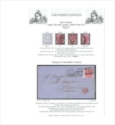 003S 1867 3d rose PL8-10 wmk.SR (3 stamps, letter)