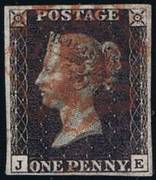 1840 1d PL  5 (JE) AS 25 black