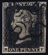 1840 1d PL6 (MF) AS 41 black