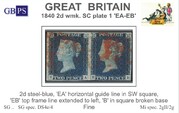 1840 2d PL1 (EA-EB) DS 4e,4 steel blue (HGSW)