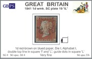 1841 1d PL19 (IL) BS 8(1) red-brown (NSW,SE,Dd) AM278