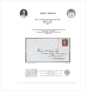 1841 1d PL10 (HH) AS 68°tk red-brown (MC Edin.) ADB1 D PRODÁNO