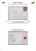 1841 1d PL122 (TI) BS 91(3) pale red-brown (worn) (411) AD115 PR