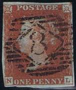 1841 1d PL 53 (NL) BS 27 deep red-brown