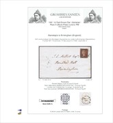 1841 1d PL9 (PB) AS59 red-brown (BS) D AD5 PRODÁNO
