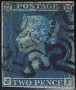 1841 2d PL 3 (JF) ES 11°ub blue (black MC)