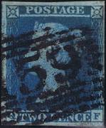 1841 2d PL 3 (QF) ES 14d blue (BS3)