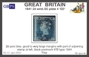 1841 2d PL4 (ED) ES 13 pale blue  PRODÁNO