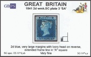 1841 2d PL3 (SA) ES 11°d,ub blue (Ivory head)  PRODÁNO