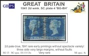 1841 2d PL4 (BG-BH) ES 13,13n pale blue (BH no scratch) A. ..H2P