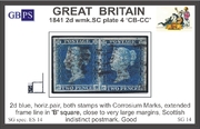 1841 2d PL4 (CB-CC) ES 14 blue V2P PRODÁNO