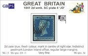 1841 2d PL4 (JD) ES 13 pale blue