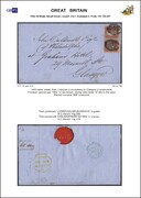 1852 1d PL154 (DE-DF) B 2 red-brown (466) DV2P PRODÁNO