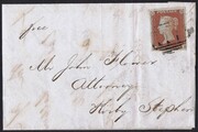 1852 1d PL169 (EH) B 2 red-brown (411) AD108 D PRODÁNO