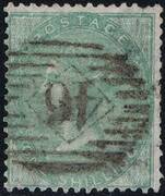 1856 1s PL1 J100(3) pale green wmk.EM (IO46)PRODÁNO