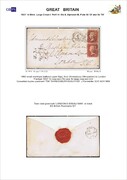 1857 1d PL55 (CI),56 (TA) C10 rose red,deep rose red (708) PROD