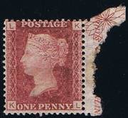 1864 1d PL167 (KL) G 1 (2) lake-red UM