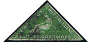 CAPE OF GOOD HOPE 1855-63 SG8 1s bright yellow-green wmk.an PROD