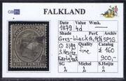 FALKLAND 1878-1879 SG2 (SH2) WX